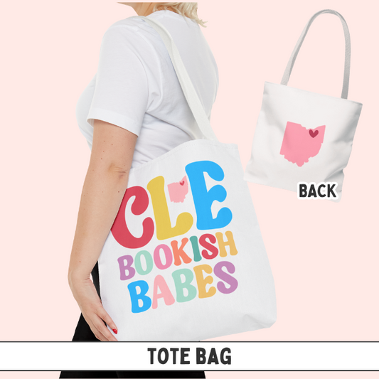 CLE Bookish Babes Colorful Tote Bag