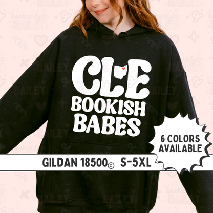 CLE Bookish Babes B&W Logo Hoodie