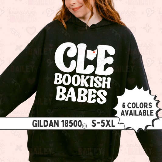 CLE Bookish Babes B&W Logo Hoodie