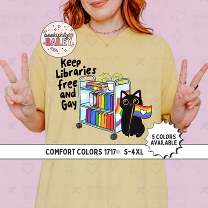 Keep Libraries Free & Gay - Tee