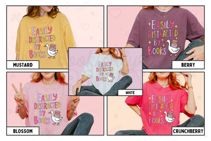 Easily Distracted By Books - Tee