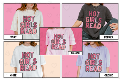 Hot Girls Read (Pink) - Tee