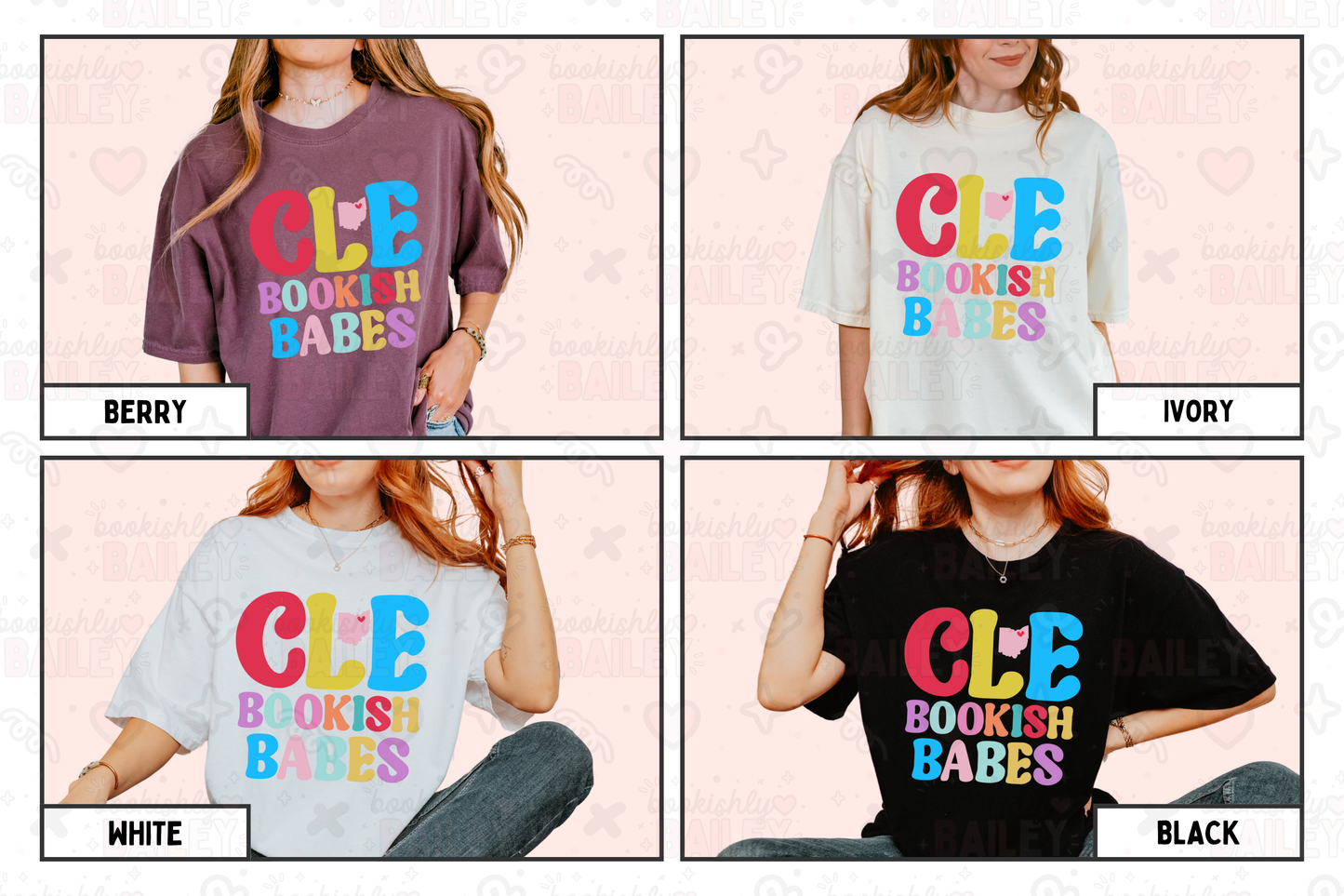 CLE Bookish Babes Colorful Tee