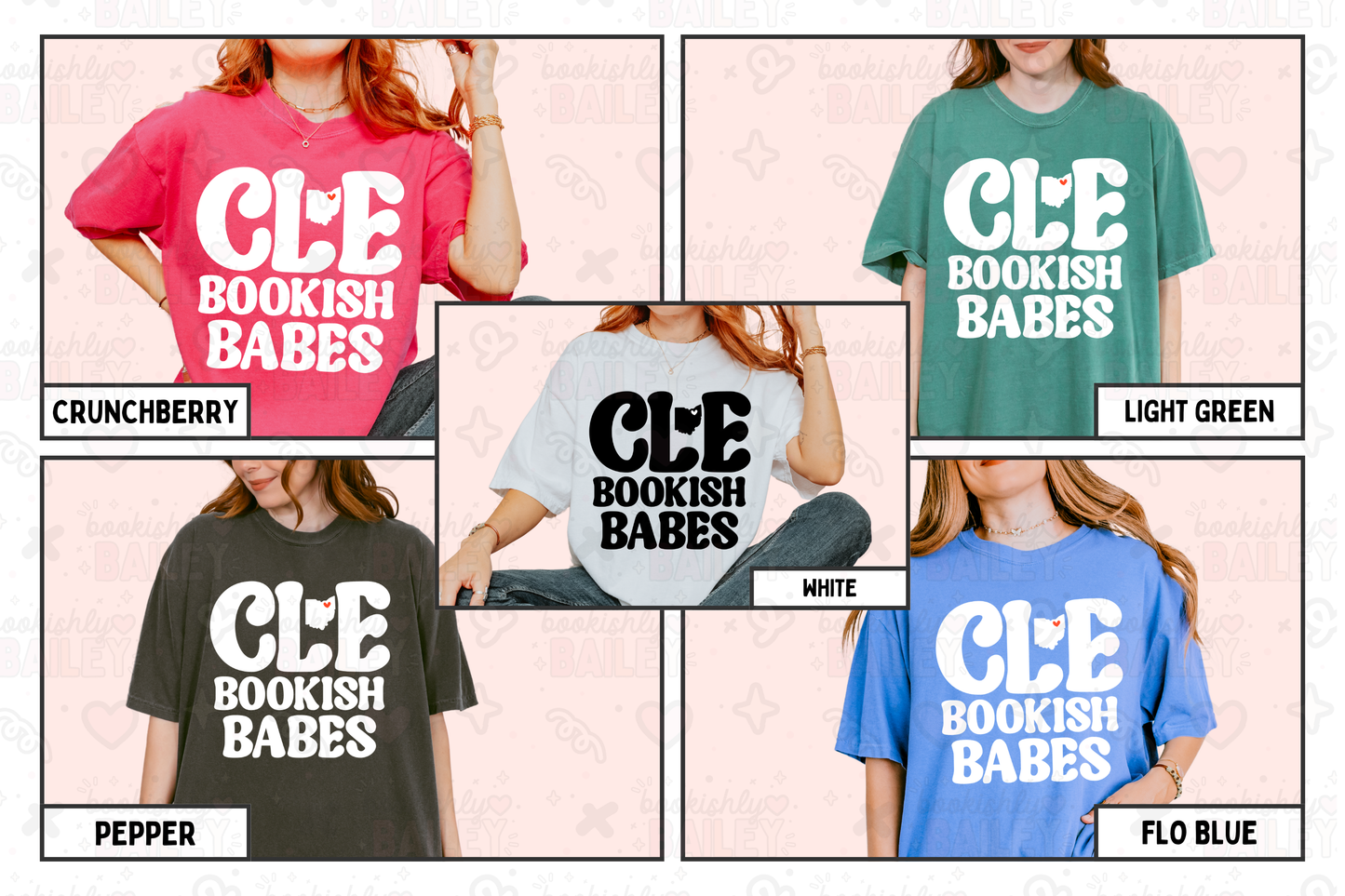 CLE Bookish Babes B&W Tees
