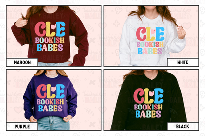 CLE Bookish Babes Colorful Logo Crewneck Sweatshirt