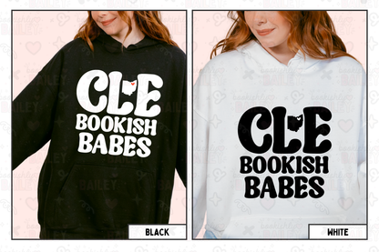 CLE Bookish Babes B&W Logo Hoodie