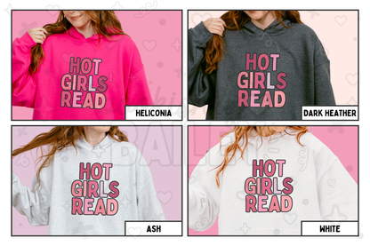 Hot Girls Read (Pink) Hoodie