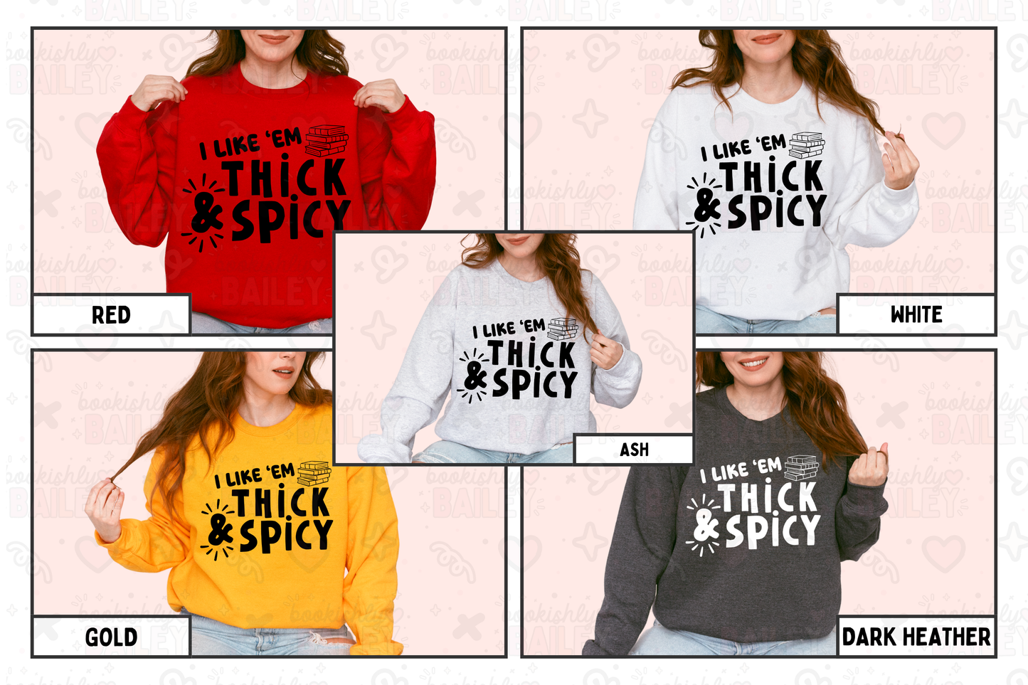 I Like 'Em Thick & Spicy Logo Crewneck
