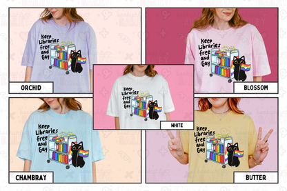 Keep Libraries Free & Gay - Tee