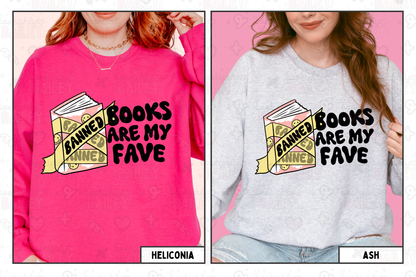 Banned Books Are My Fave Crewneck Sweatshirt