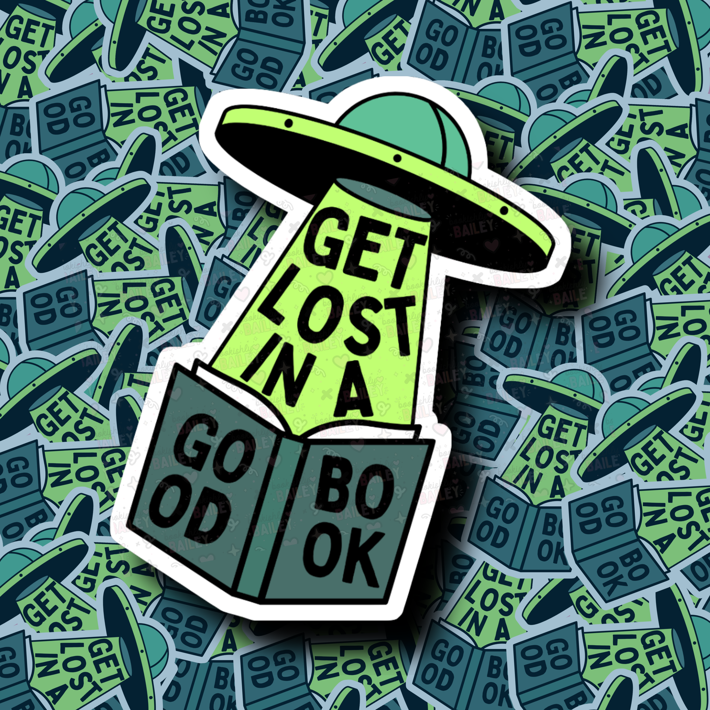 Get Lost In A Good Book - Sticker