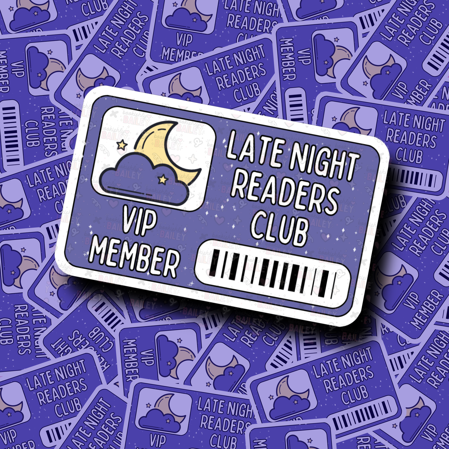 Late Night Reader Card - Sticker