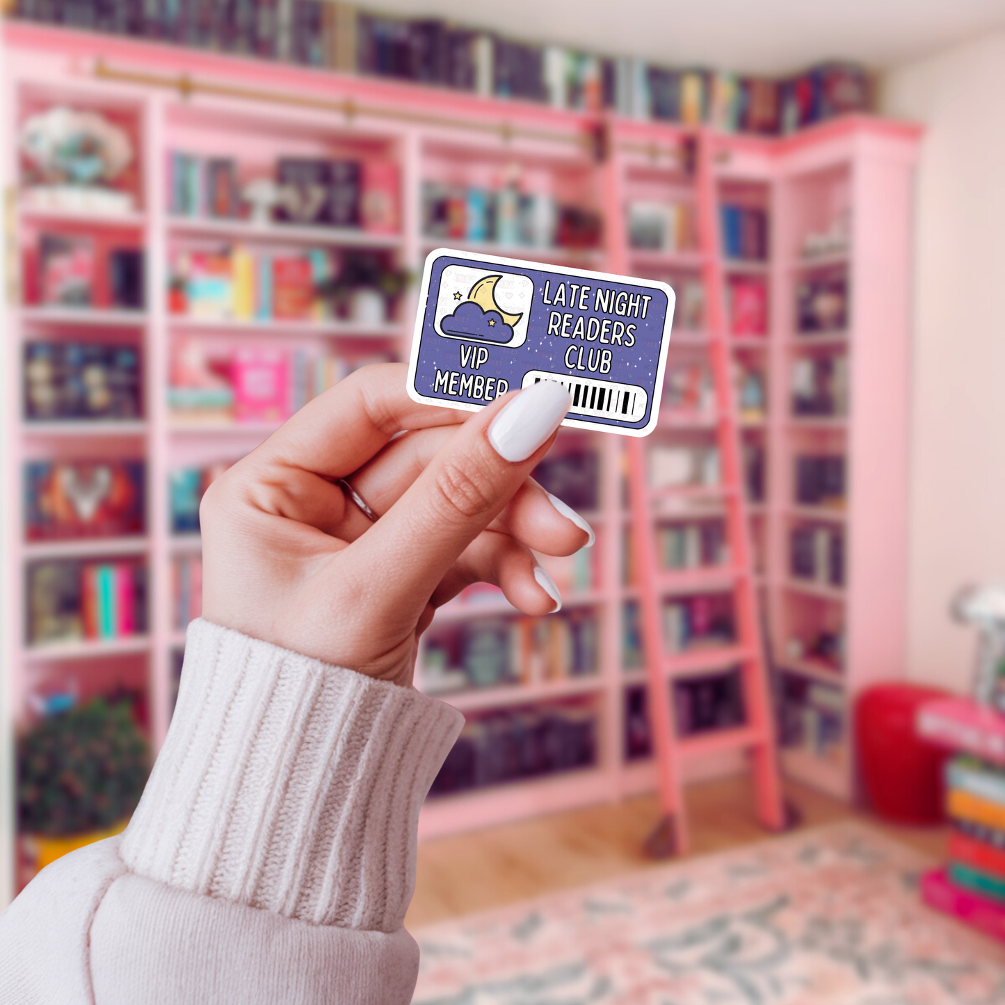 Late Night Reader Card - Sticker