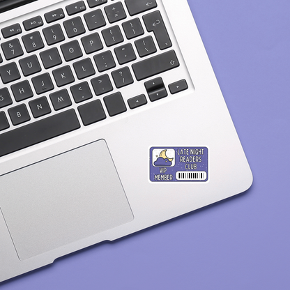 Late Night Reader Card - Sticker