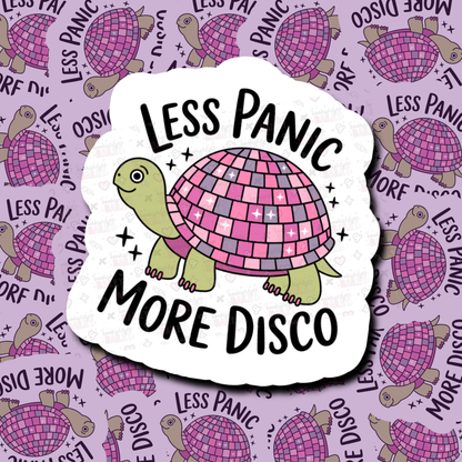 Less Panic More Disco - Sticker