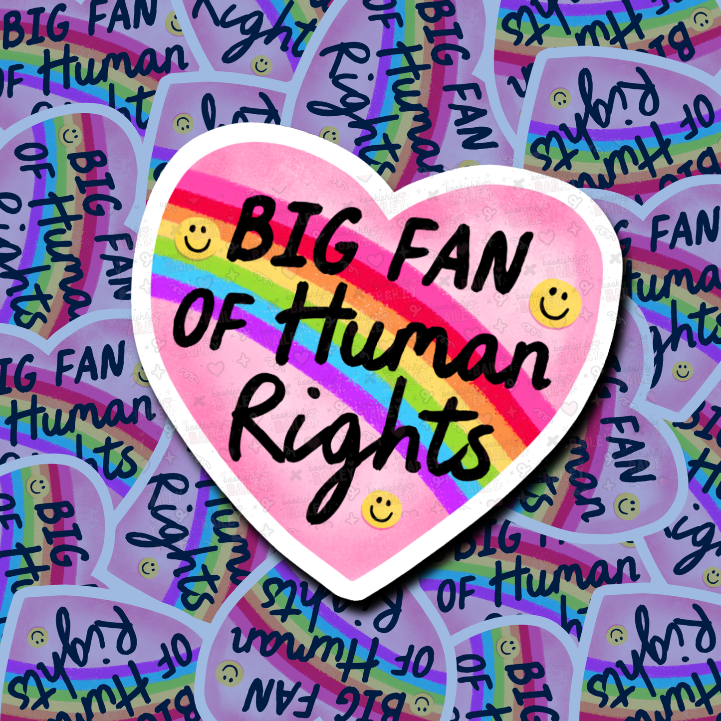 Big Fan Of Human Rights - Sticker