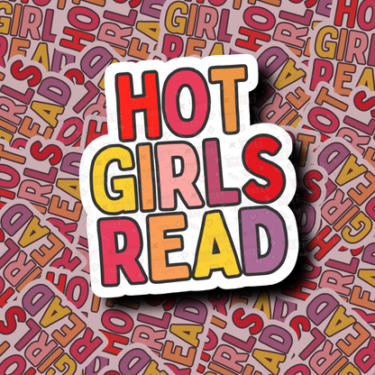 Hot Girls Read - Sticker