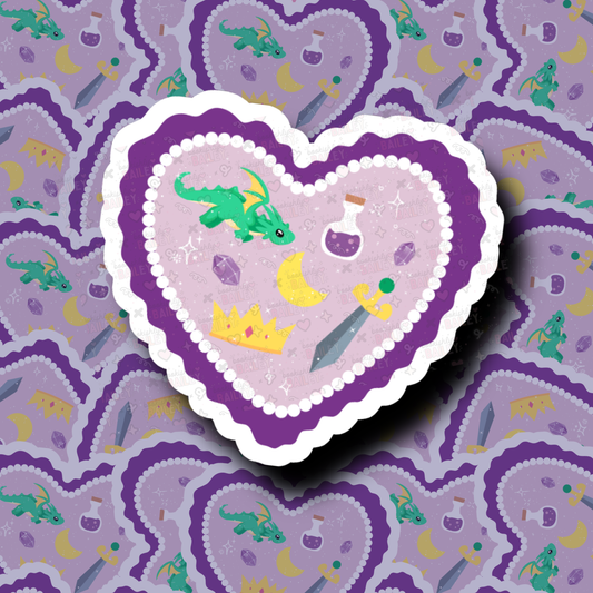 Fantasy Heart - Sticker