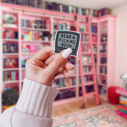 Read A Fucking Book - Sticker