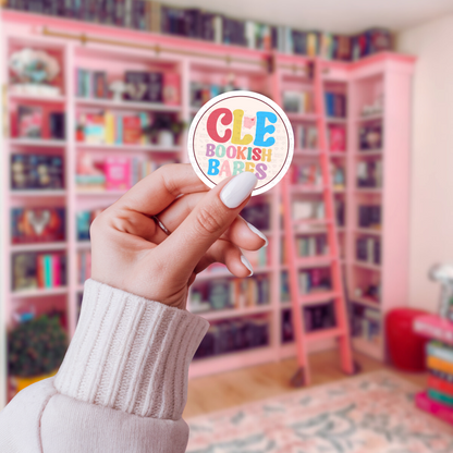 CLE Bookish Babes Circle Logo Sticker