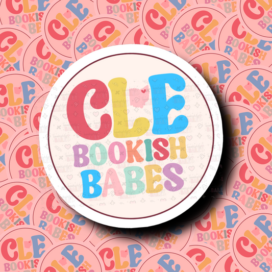 CLE Bookish Babes Circle Logo Sticker