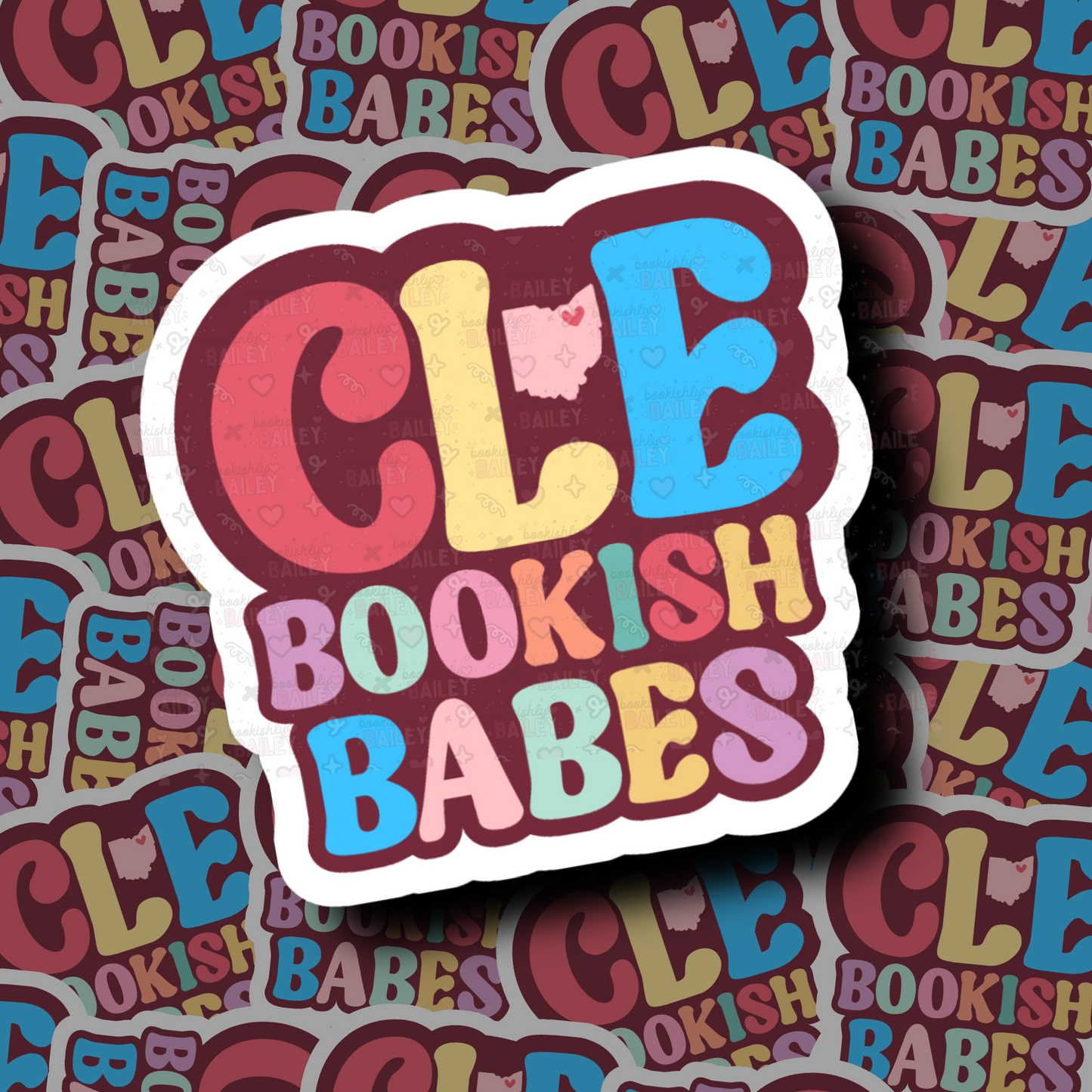 CLE Bookish Babes Colorful Logo Sticker