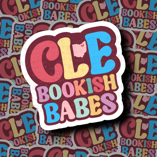 CLE Bookish Babes Colorful Logo Sticker
