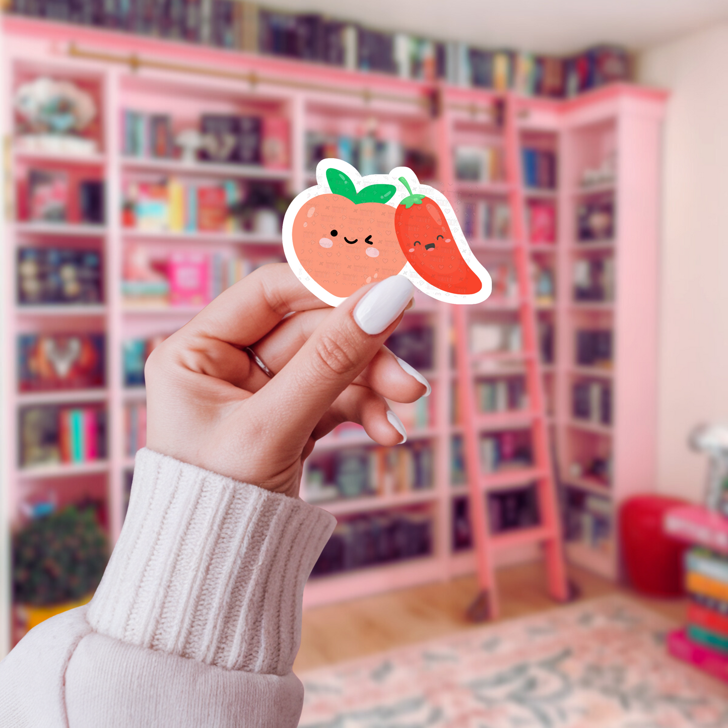 Thick & Spicy Peach & Pepper Logo Sticker