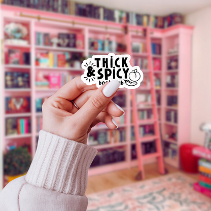Thick & Spicy B&W Logo Sticker