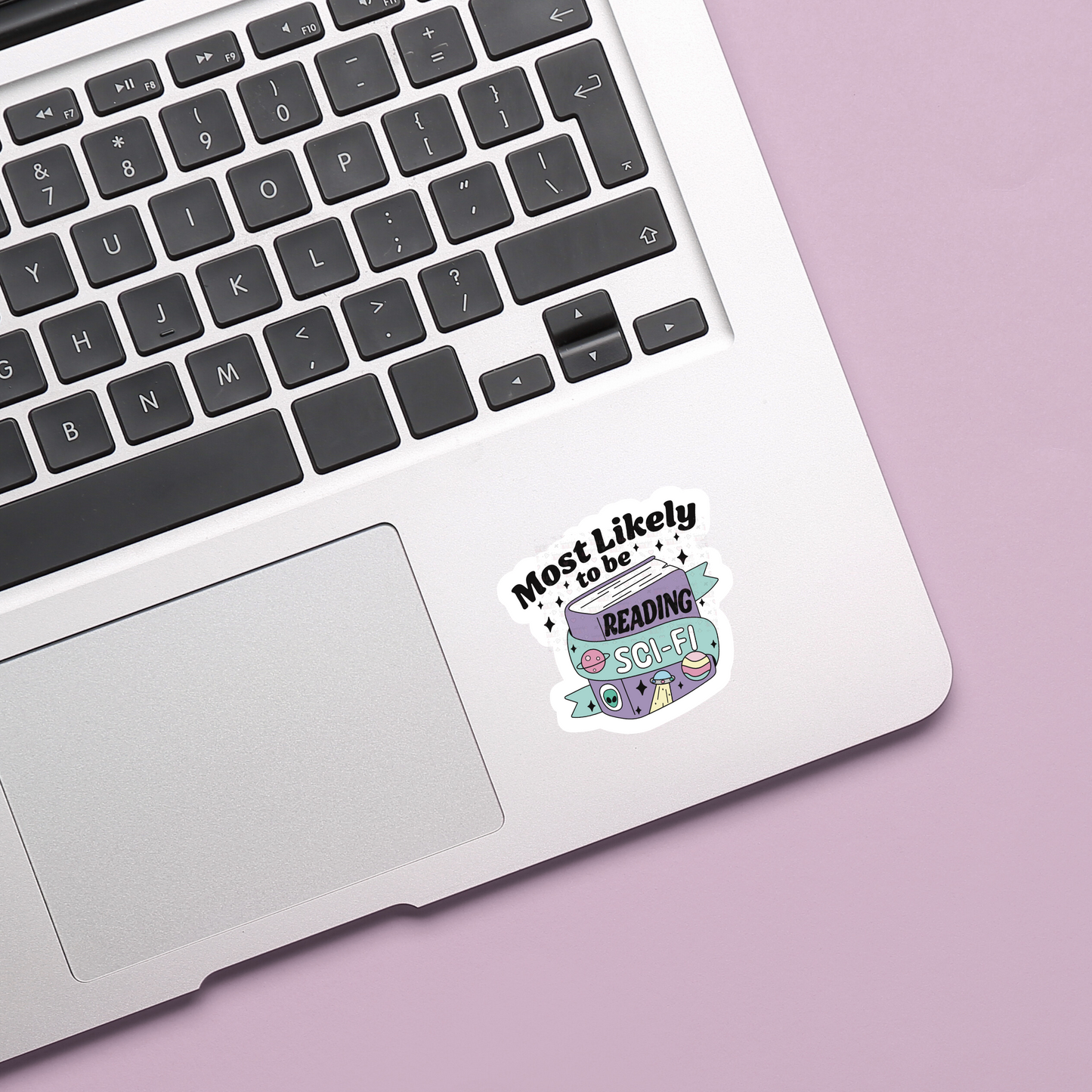 Most Likely Reading Sci-Fi Bookish Sticker