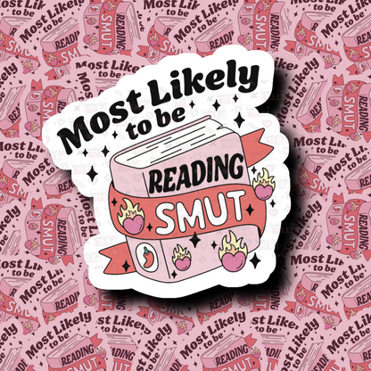Most Likely Reading Smut Bookish Sticker