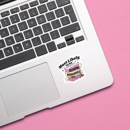 Most Likely Reading Romance Bookish Sticker