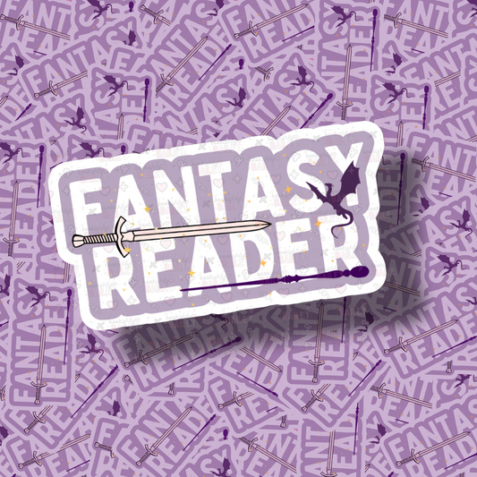Fantasy Reader Bookish Sticker