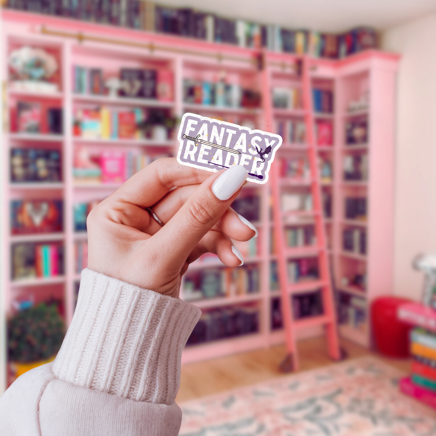 Fantasy Reader Bookish Sticker
