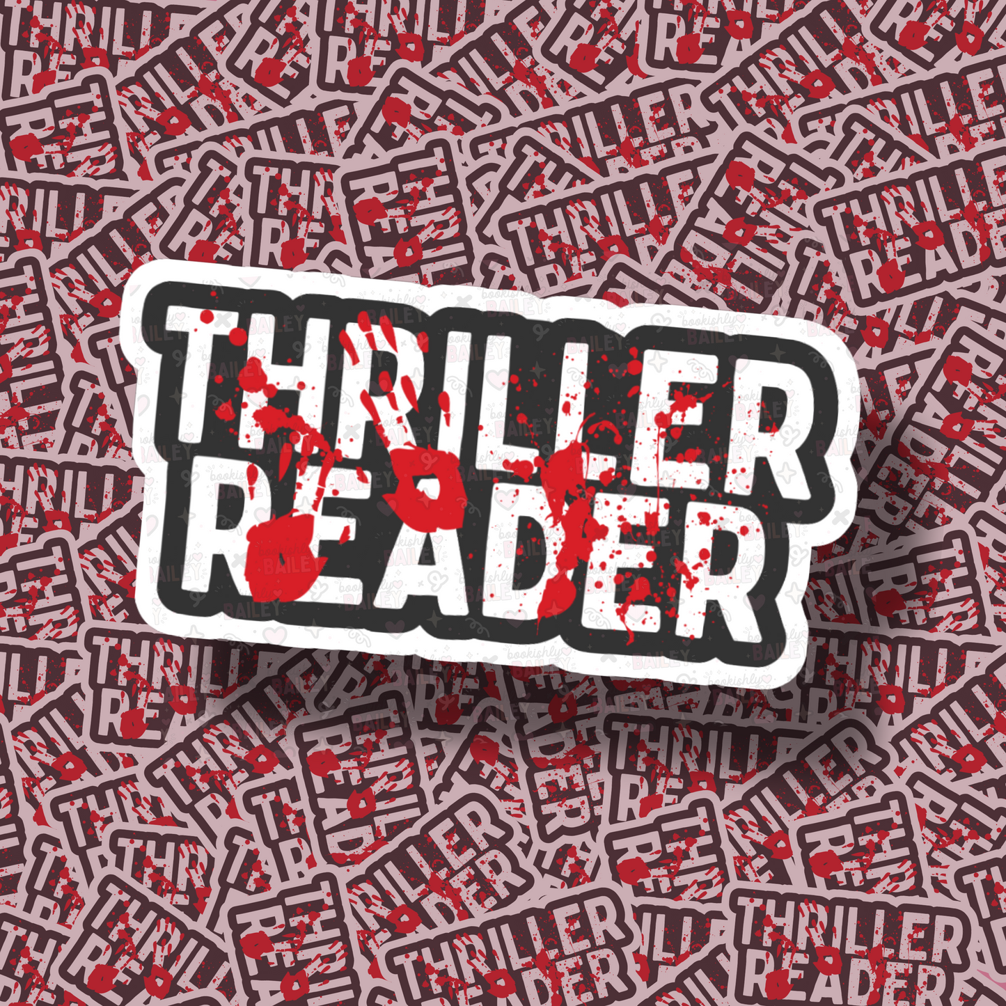 Thriller Reader Bookish Sticker