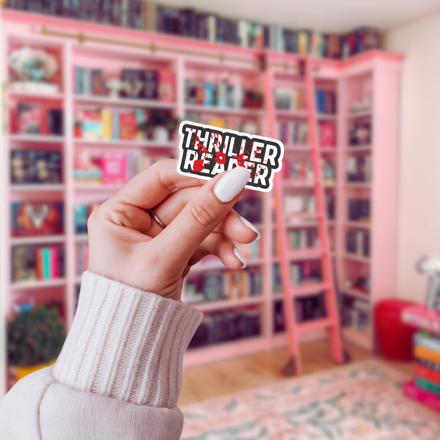 Thriller Reader Bookish Sticker