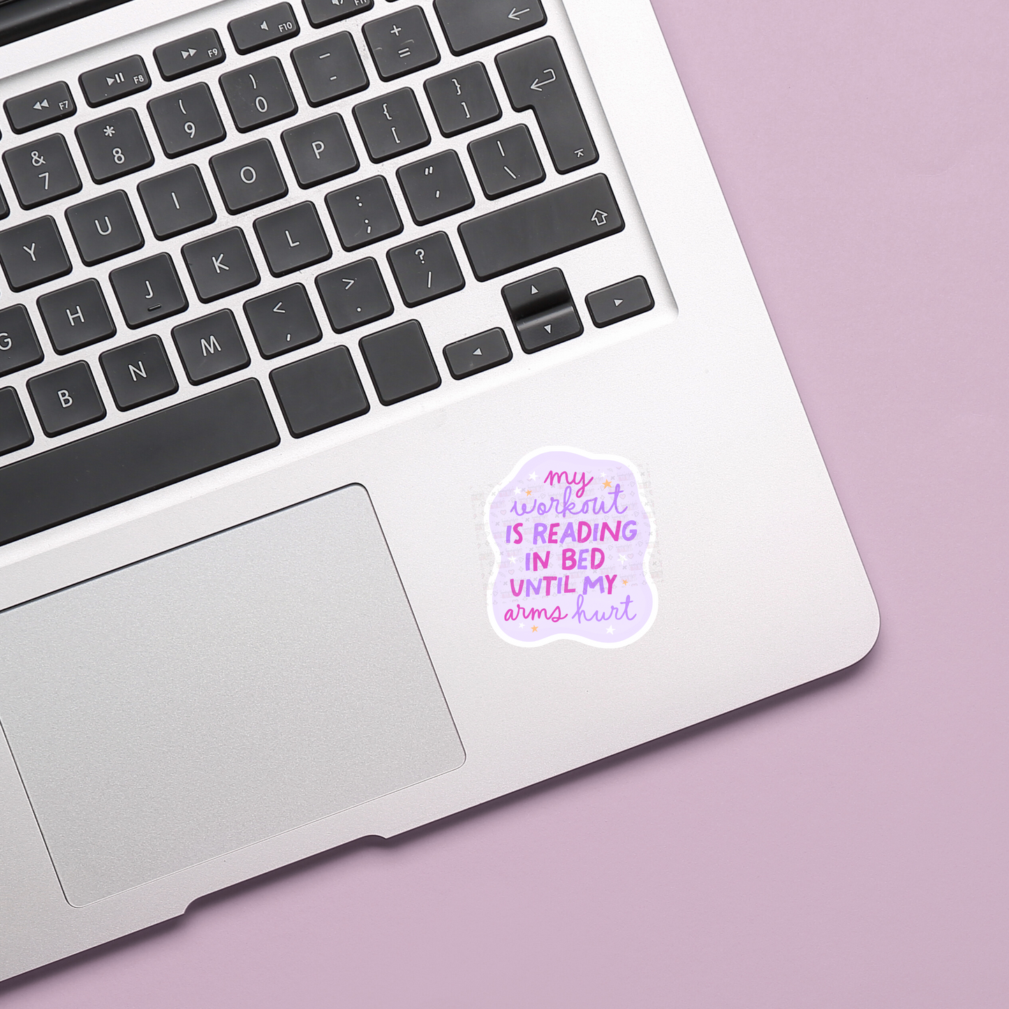 My Workout Is Reading In Bed Bookish Sticker