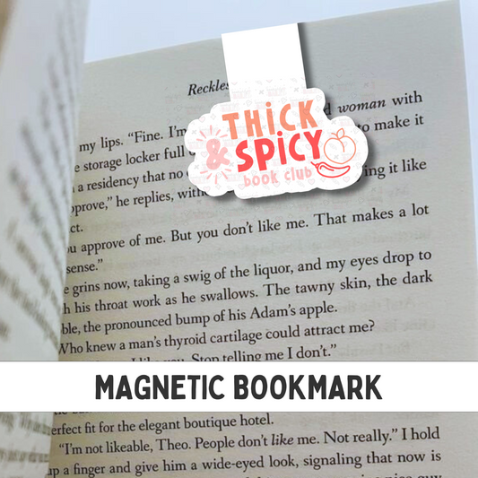 Thick & Spicy Colorful Logo Magnetic Bookmark