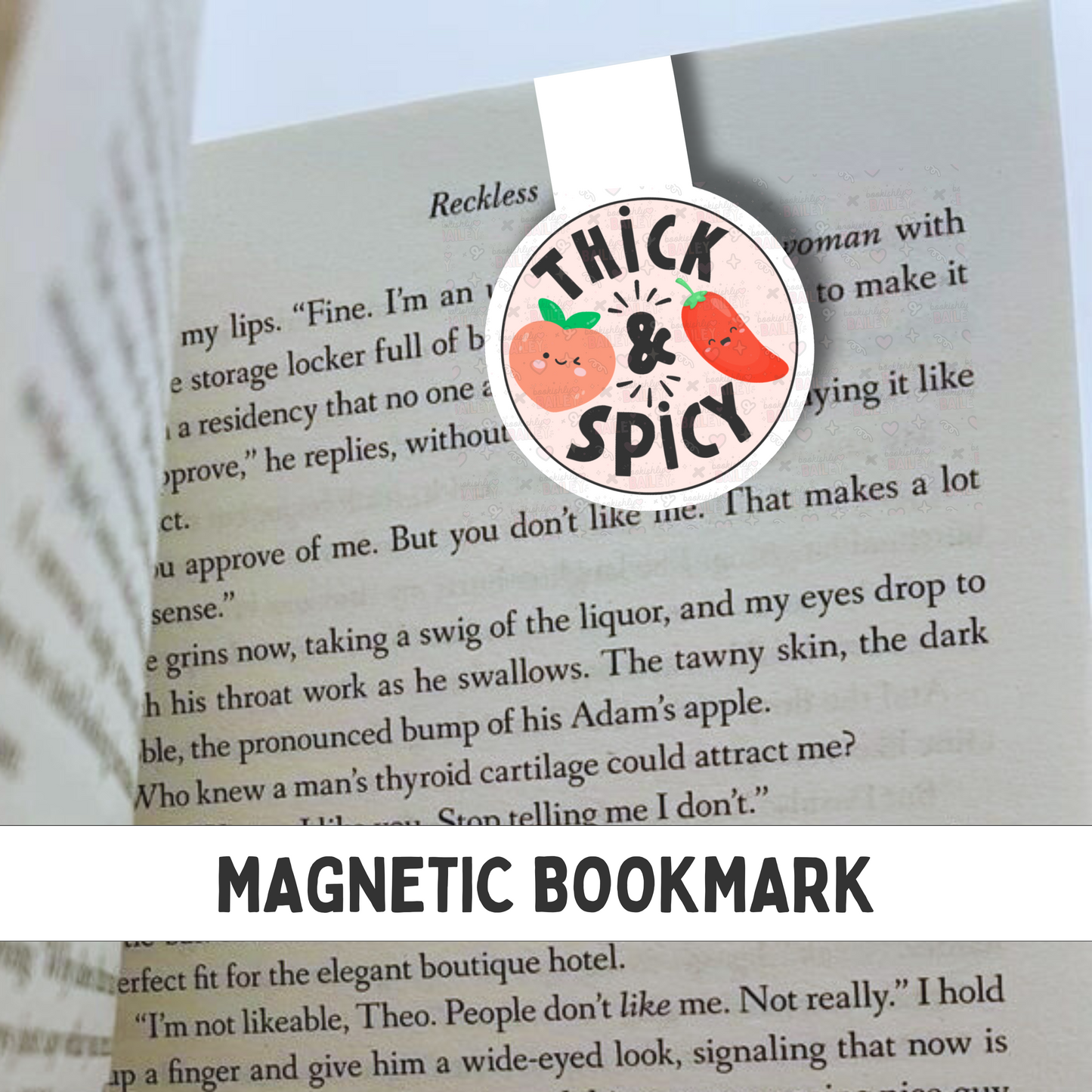 Thick & Spicy Logo Magnetic Bookmark