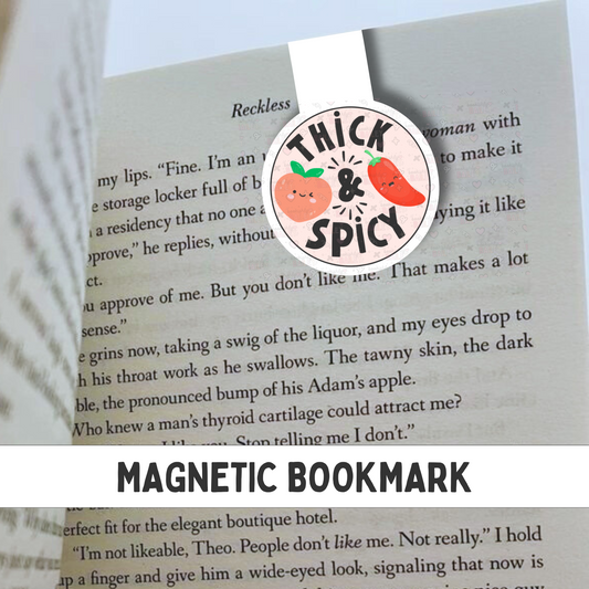 Thick & Spicy Logo Magnetic Bookmark
