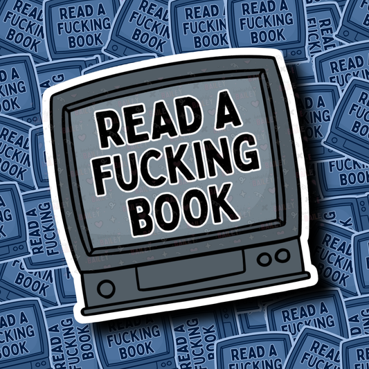 Read A Fucking Book - Sticker